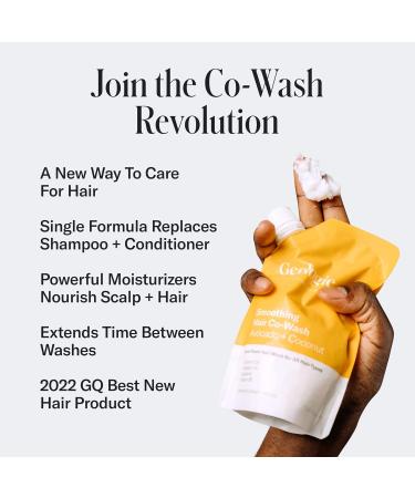 Geologie Smoothing Hair Co-Wash | 4-in-1 Cleanser Conditioner & Mask | Eco-Friendly Avocado & Coconut Formula for Men & Women | 84% Less Plastic - Buy Online on GoSupps.com