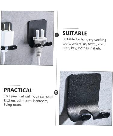 Buy Cabilock 6-Piece Self-Adhesive Razor Wall Hooks - Punch-Free Clothes Rack Hangars for Cabinets | International Shipping Available - Buy Online on GoSupps.com