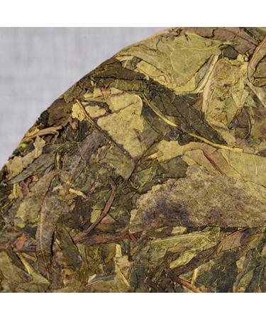 HQZM Yunnan Century Old Ancient Tree Puer Raw Tea Cake Golden Leaf Puer Tea Unique Flavor 357g - Buy Online on GoSupps.com