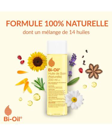 Bi-Oil Natural Care Oil - Specialized Care for Stretch Marks Scars Dry Skin and Irregular Complexion - 100% Natural Formulation - Ideal During Pregnancy - 1 x 125 ml - Buy Online on GoSupps.com