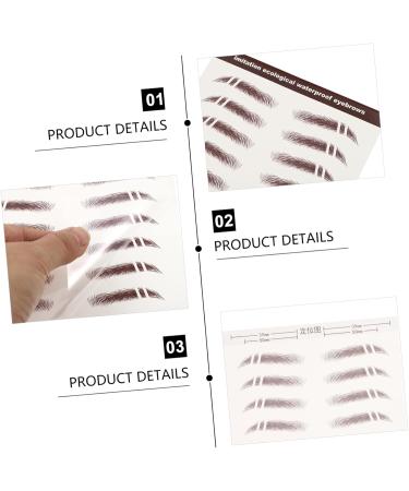 Beavorty 18 Pcs Eyebrow Stickers Makeup Tools Eyebrows Temporary Brow Tattoos Transfer Stickers Cosmetic Miss - Buy Online on GoSupps.com