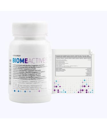 Synergy Worldwide Biome Actives 90 Capsules | Prebiotic & Probiotic with Bacillus Coagulans | Supports Gut Health & Immune System | 37.8g - Buy Online on GoSupps.com