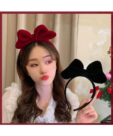 scicent Head Bands Adult Women Bow Headbands for Girls Hair Accessories for Daily Cosplay Christmas Red Hairbands Red-3 33005 - Buy Online on GoSupps.com