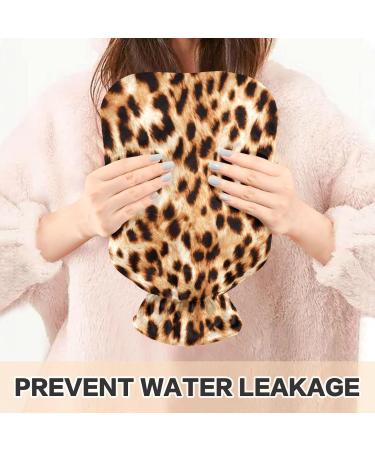 Shop Leopard Print 2L Hot Water Bottle | Cozy Pain Relief & Winter Hand Feet Warmer - Buy Online on GoSupps.com