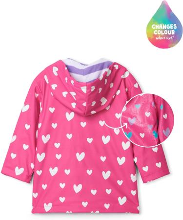 Hatley Girls' Sweethearts Colour Changing Raincoat - 2 Years - Buy Online on GoSupps.com