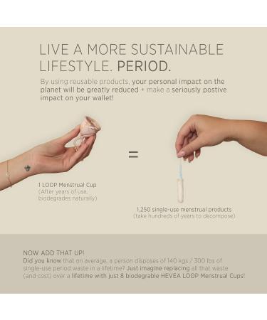 Hevea Loop Menstrual Cup - Size 1 & 2 in Golden Blush & Golden Sand | Eco-Friendly Reusable & International Shipping - Buy Online on GoSupps.com