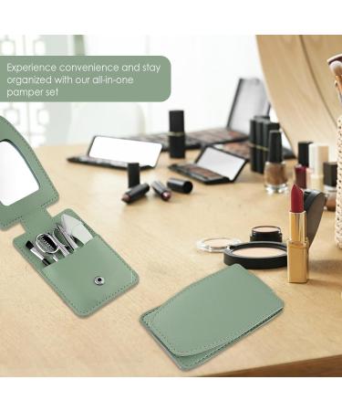 Professional Eyebrow Trimmer Kit - 5 in 1 Grooming Set for Women - Tweezer Razor Scissors & Brush - Pink - Buy Online on GoSupps.com