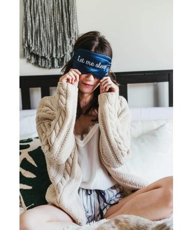 MOONLIT SKINCARE Silk Sleeping Eye Mask - 100% Mulberry Silk - Cute Luxury Mask for Sleep, Travel & Gifting - Buy Online on GoSupps.com
