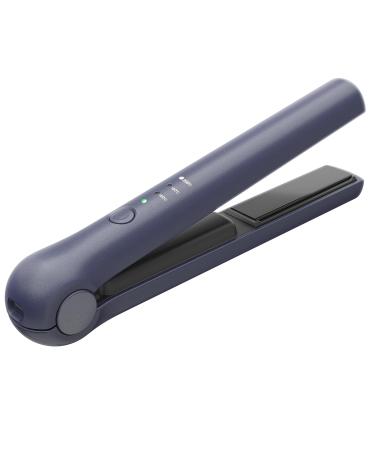 Cordless Hair Straightener Portable Flat Iron 3 Temperature Options and 20S Fast Heating Long-Life Battery Ceramic Hair Straightener Travel Size USB Rechargeable - BLUE