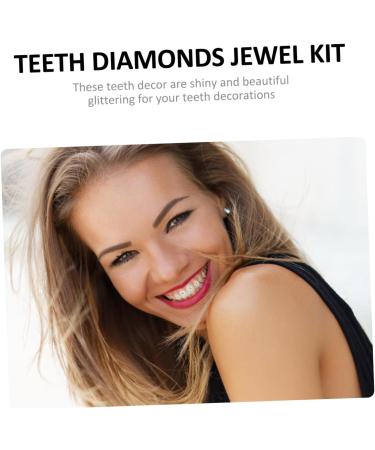 Minkissy Tooth Jewelry - Stylish Dental Accessories & Tooth Decorations (4 Packs) - White Gem & Acrylic Ornaments - Buy Online on GoSupps.com