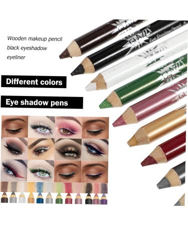 Healeved 36 Pcs Pearlescent Eyeshadow Pencil Useful Eye Shadow Pen Concealer Pencil Red Eyeliner Powder 12.5X0.5cmx3pcs Assorted Colorx3pcs - Buy Online on GoSupps.com