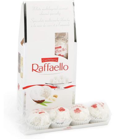 CONFETTERIA RAFFAELLO Coconut Almond Specialty 8 Count Gift Bags Individually Wrapped 6 Bags 480g (6x80g) Raffaello 6 bags of 8 pieces - Buy Online on GoSupps.com
