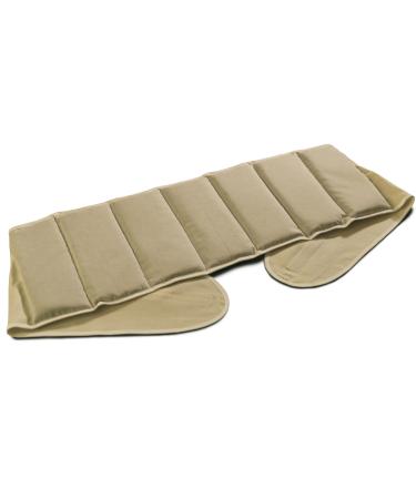 Cherry core pillow.Belt with Velcro fastener - approx. 135cm - 7 -chamber - heat pillow back heating belt XXL grain pillow - raw white cherry kernels