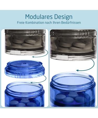 Cylindrical Pocket Pharmacy Moisture-Proof Travel Pill Organizer | 7 Day Colorful Pill Box | Free Combination of 7 Colors | International Shipping Available - Buy Online on GoSupps.com
