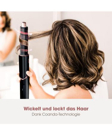 Shark FlexStyle 3-in-1 Airstyler & Hair Dryer - No Heat Damage Car Wrap Lure Oval Brush Concentrator - Champagne & HD424eu Black & Rose Gold - Buy Online on GoSupps.com