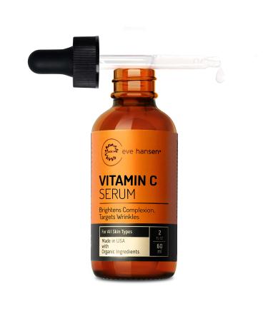 Vitamin C Facial Serum - Acne Scar Removal  Anti Aging Moisturizer  Eve Hansen  2 ounces