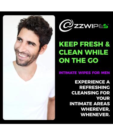 ZZWIPES Wet Wipes for Adults | Individually-Wrapped Body Wipes for Everyday Carry Travels Holidays | Shower Wipes & Intimate Wipes | Hygiene Products | Alcohol-Free Large Mint Scent 30-Pck - Buy Online on GoSupps.com