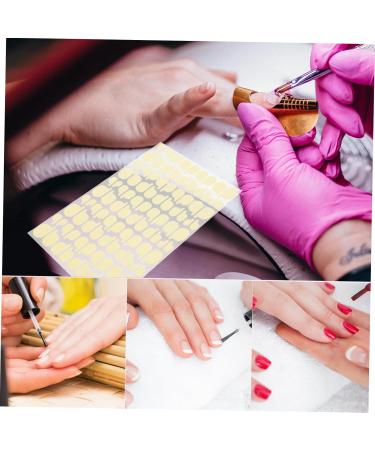 Mikinona 6 Sheets Manicure Tools Double-sided Tape Transparent Stickers Tape Double Sided Two Sided Tape Nail Art Tools Nail Stickers for Press Ons Nail Forms Double Sided Tape White - Buy Online on GoSupps.com