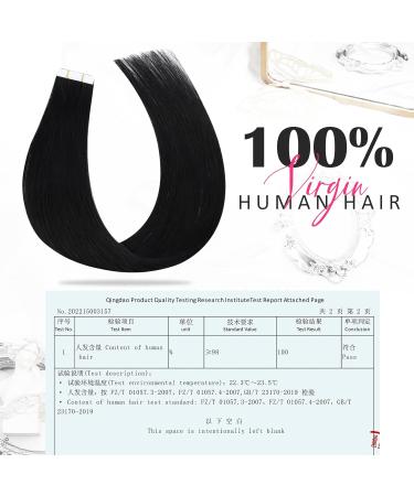 Moresoo Virgin Tape-In Extensions | Real Remy Hair | Invisible Adhesive Tapes | 5 Pieces 50cm - #1 2nd Virgin Hair - Buy Online on GoSupps.com