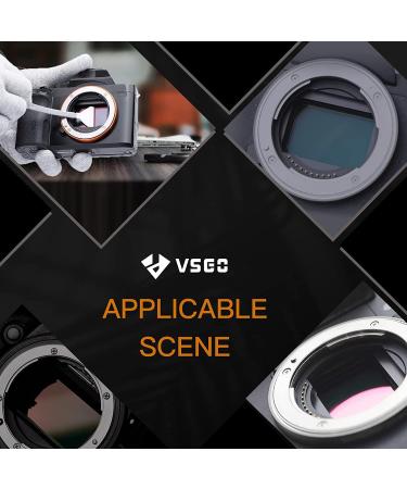 VSGO VS-S03E Full Frame Camera Cleaning Kit - 12pcs Swab & 10ml Cleaner for Sony Nikon Canon FF CCD CMOS - Buy Online on GoSupps.com