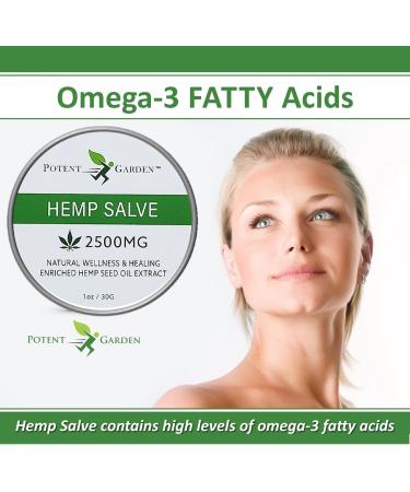 Potent Garden Hemp Oil Salve - Natural Ointment with Hemp Seed Extract, Emu Oil, Aloe Vera - Soothing Skin Balm for Men & Women - Buy Online on GoSupps.com