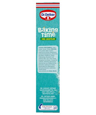 Dr. Oetker Baking Time Dino Adventure Kit - Bake 6 Dino Shaped Cakes | All-in-One Fun for Kids | International Shipping Available - Buy Online on GoSupps.com