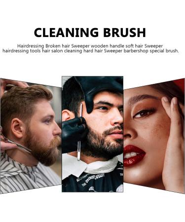 1pc Loose Brush with Wooden Handle Salon Neck Brush Barber Neck Brush Barber Face Cleaning Brush Beard Brush Barber Hair Duster Face Duster Modify Hair Salon Supplies Bamboo - Buy Online on GoSupps.com