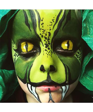 Green Face Body Hair Paint Stick - Washable Temporary Paint for Adults and Children - Non-Toxic Hypoallergenic Cream - Halloween Cosplay Camo Witch Makeup - 0.5oz - Buy Online on GoSupps.com