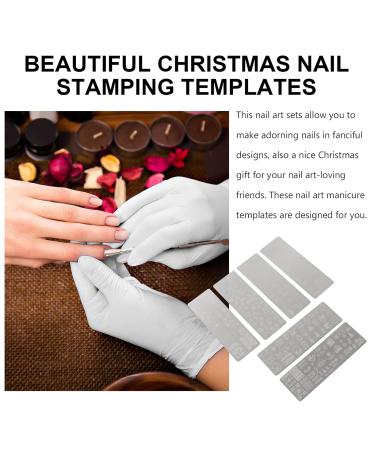 Shop Lurrose 6-Piece Christmas Nail Art Stamping Kit | Holiday Party DIY Supplies & Stamps - Buy Online on GoSupps.com