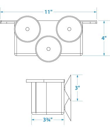 Seachoice Cockpit Organizer with 3 Suction Cups | Boat Storage Solution | White - Buy Online on GoSupps.com