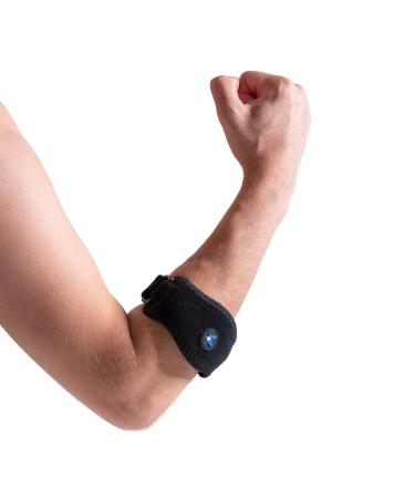 RiptGear Tennis Elbow Brace for Men and Women - Golfers Elbow Strap with Compression Pad - Adjustable Compression Sleeve for Tendonitis Relief (Blue) - Buy Online on GoSupps.com