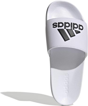 Buy adidas Unisex Adilette Shower Logo Slide Sandal - 42 EU | Ftwr White & Core Black | International Shipping - Buy Online on GoSupps.com