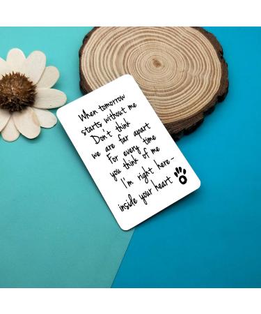 Loss of Pet Wallet Card Gifts Pet Memorial Card Sympathy Gifts for Men Women Family Dog Cat Remembrance Gift for Pet Lover in Memory of Dog Cat Gifts Memorial Gift for Friends Coworker Family - Buy Online on GoSupps.com