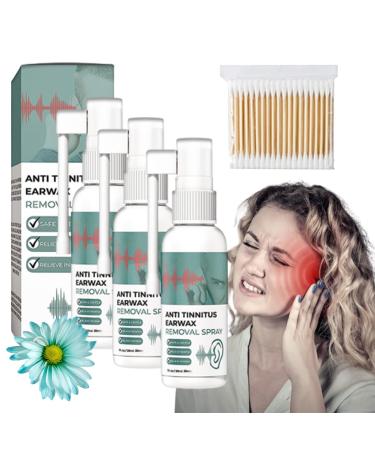 Anti Tinnitus Earwax Removal Spray Anti Cochlear Blockage Removal Spray Ear Wax Blockage Removal Spray Tinnitus Relief for Ringing Ears Ear Wax Softener Cleaner Promote Good Sleep (3pcs)