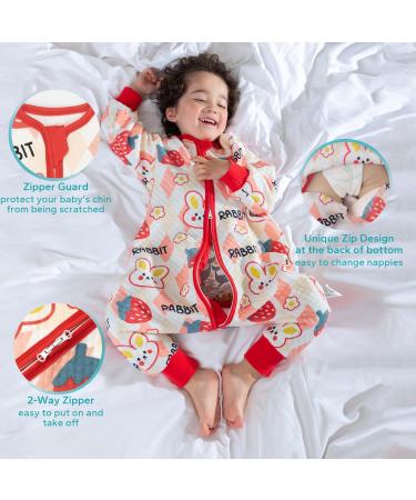 ZIGJOY Toddler Sleeping Bag 1.5 TOG Cotton Sleep Sack | 7-9T Baby Sleep Bag with Feet | All-Year-Round Baby Girl Boy Essentials - Buy Online on GoSupps.com