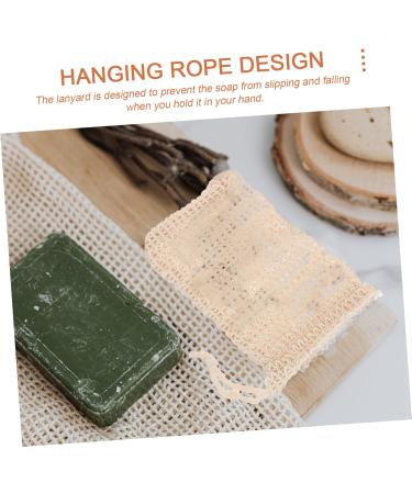 VINTORKY 5pcs Soap Storage Bag Foaming Soap Bag Mesh Soap Saver Exfoliating Soap Bag Shower Soap Cotton Linen - Buy Online on GoSupps.com