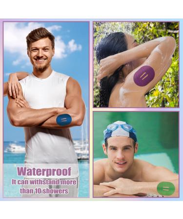 Nuanchu 36 Adhesive Patches for Dexcom G6 - Waterproof & Sweatproof Pre-Cut Protection - Multi-Color Continuous Glucose Monitor Straps - Buy Online on GoSupps.com