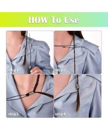 24 Pieces Norse Viking Hair Beard Braiding Beads + 6 Pull Hair Pins & 160 Black Rubber Bands - Gold | Perfect for Bracelets & Necklaces - Buy Online on GoSupps.com