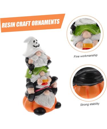 GANAZONO 2pcs Resin Halloween Pumpkin Halloween Resin Gnome Statue Halloween Swedish - Buy Online on GoSupps.com