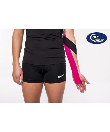 CureTape Classic Black Waterproof Kinesiology Tape | Best Adhesion Medical K-Tape for Athletes | Waterproof Muscle Tape for Enhanced Performance & Faster Recovery - Buy Online on GoSupps.com