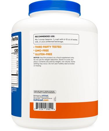 Nutricost Whey Protein Isolate Powder (Pumpkin Spice) 5 LB - 30g of Protein GMO-Free Gluten-Free 63 Servings - Buy Online on GoSupps.com
