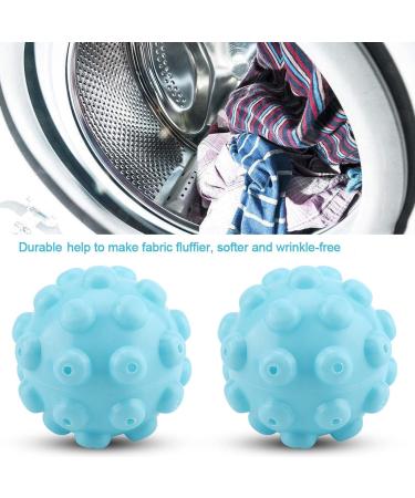 HERCHR 2 Pieces Laundry Dryer Balls Reusable Dryer Balls Soft Washing Balls Replace Laundry Drying Fabric Softener Ball Accessories - Buy Online on GoSupps.com