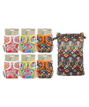 PETIT LULU 6 AIO Fabric Diapers with Waterproof Pocket | Organic & Fluffy | Tower Diap Pack | International Shipping | Made in EU - Buy Online on GoSupps.com