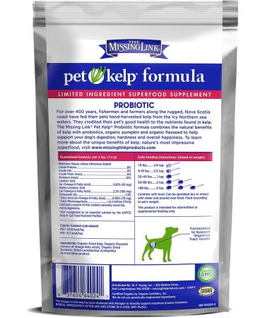 Missing Link Pet Kelp Formula Probiotic 8 oz for Dogs - Natural Digestive Support - Buy Online on GoSupps.com