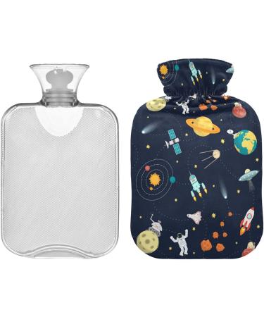 NAANLE GALAXY Astronaut Heat Bottle 2L Transparent Hot Water Bottle for Pain Relief & Therapy - Buy Online on GoSupps.com