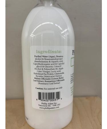 Phillip Adam Unscented Shampoo and Conditioner Set - pH Balancing - Sulfate Free & Paraben Free - 1L Each 1 l (Pack of 2) - Buy Online on GoSupps.com