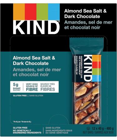 KIND Bars Dark Chocolate Nuts & Sea Salt Gluten Free Low Sugar 40 Grams 12 Count & Healthy Grains Bars Vanilla Blueberry Gluten Free 35 Grams 5 Count - Buy Online on GoSupps.com