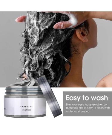 Temporary Hair Color Wax - 2pc Washable Gray Hair Dye for Men & Women | 4.23oz Styling Clay for Cosplay & Parties - Perfect Makeup Gift - Buy Online on GoSupps.com