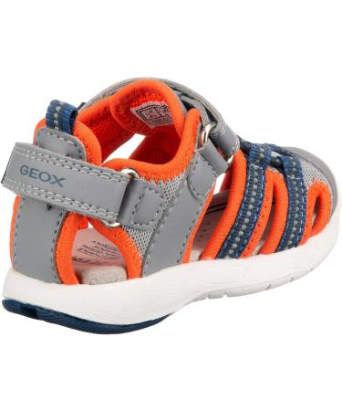 Geox Baby Boys B Sandal Multy - Grey Fluo Orange - Size 5 UK Child - Buy Online on GoSupps.com