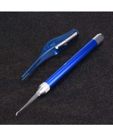 Safe Soft Ear Pick Ear Wax Remover manage er with Storage Box Baby Earwax Removal Set Stainless Steel Luminous Visible Tweezer Earpick for Baby Kid Child Ear manage ing(blue) - Buy Online on GoSupps.com
